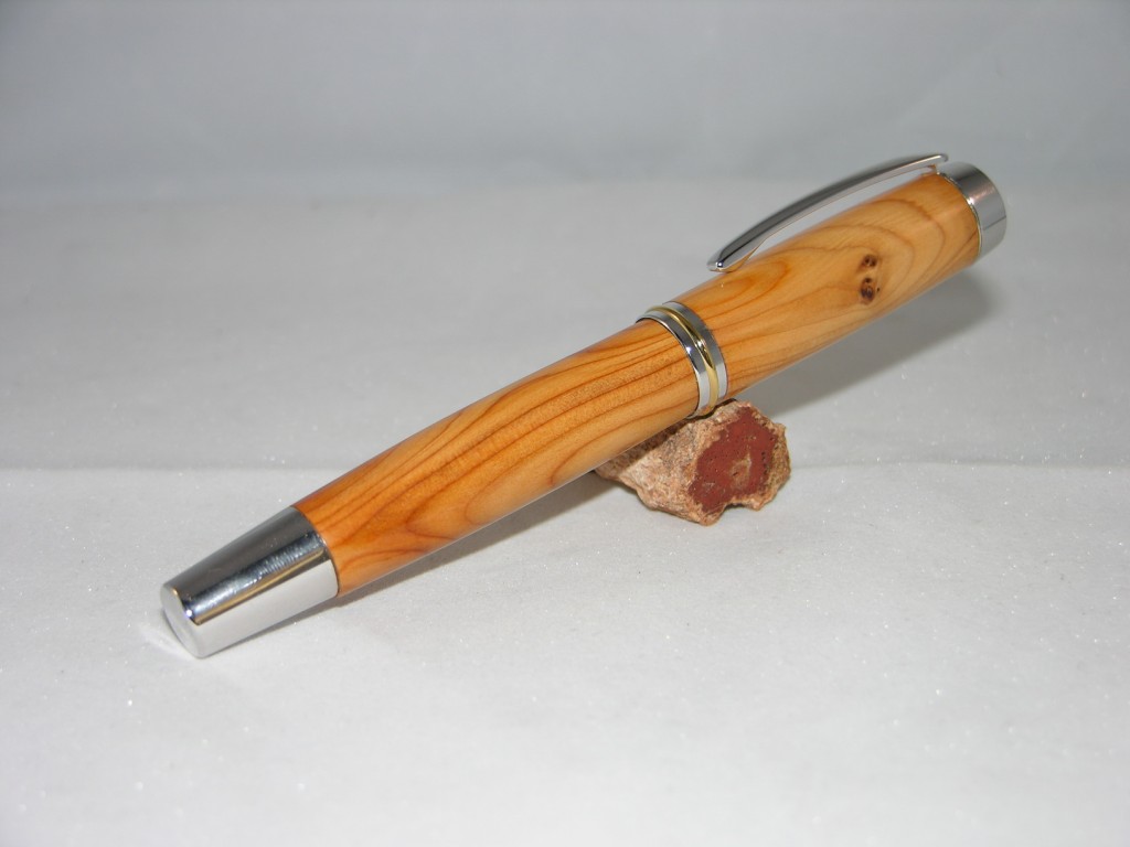 Gentlemens Rhodium fountaipen Yew 04