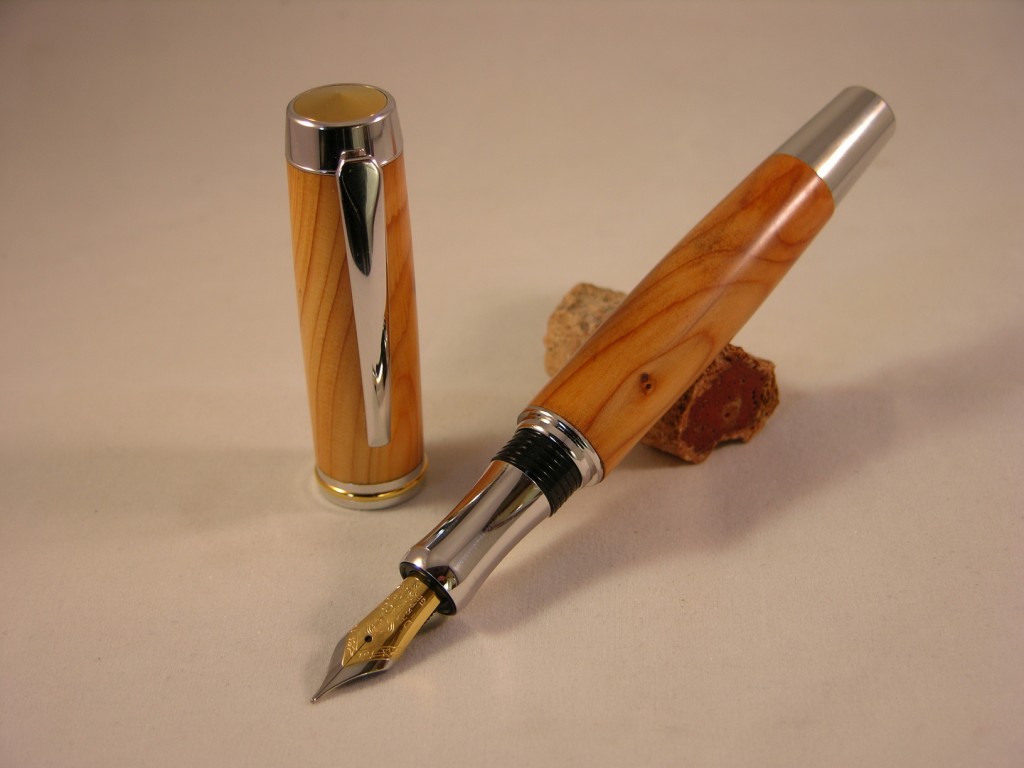 Gentlemens Rhodium fountaipen Yew 08